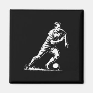 Imã Design de Pixel Art de Futebol em Movimento 