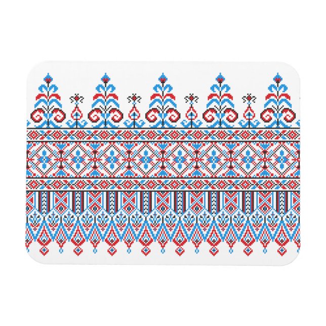 Ímã Design de pontos cruzados (Horizontal)