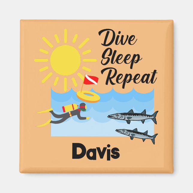 Imã Design de Repetição de Repouso do Dive - Magnet Qu (Frente)