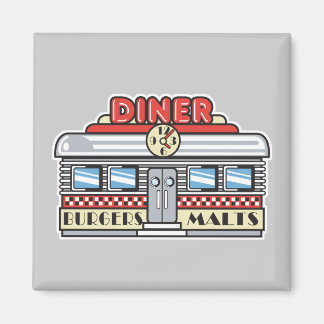 Imã design de retro-diner