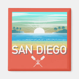 Imã Design de San Diego - Magnet Quadrado