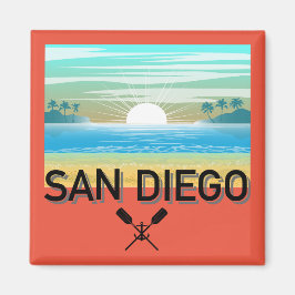 Imã Design de San Diego - Magnet Quadrado