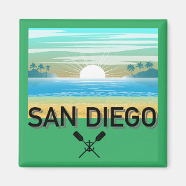 Imã Design de San Diego - Magnet Quadrado