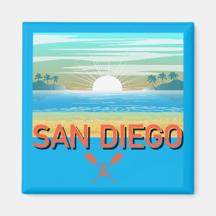 Imã Design de San Diego - Magnet Quadrado