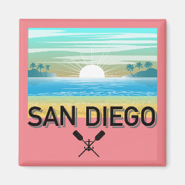 Imã Design de San Diego - Magnet Quadrado