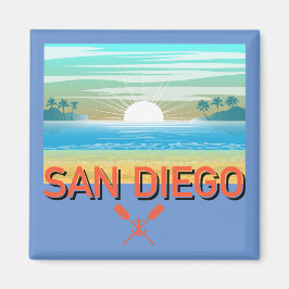 Imã Design de San Diego - Magnet Quadrado