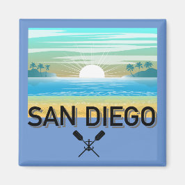 Imã Design de San Diego - Magnet Quadrado