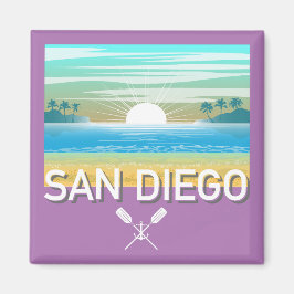 Imã Design de San Diego - Magnet Quadrado