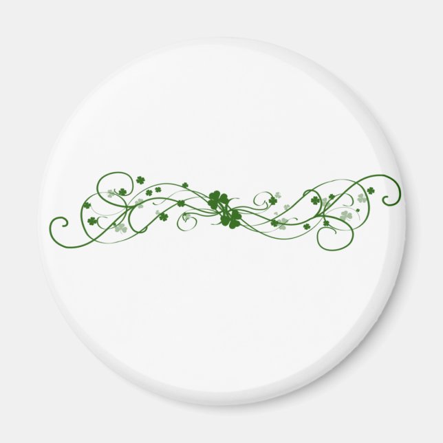Imã Design de Shamrock irlandês (Frente)