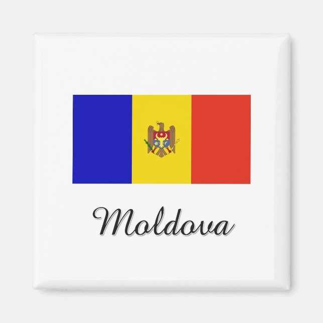 Imã Design de Sinalizador da Moldávia (Frente)