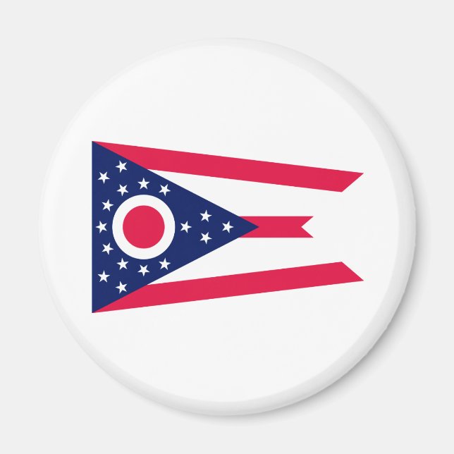 Imã Design de Sinalizador do Estado de Ohio (Frente)