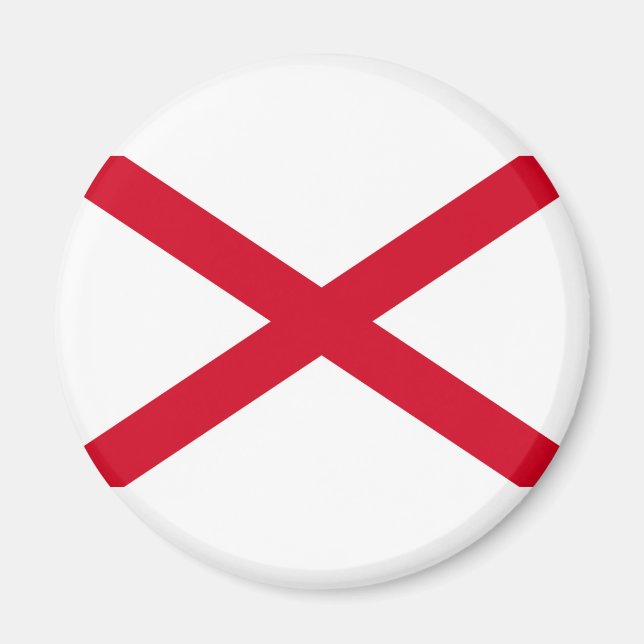 Imã Design de Sinalizador do Estado do Alabama (Frente)