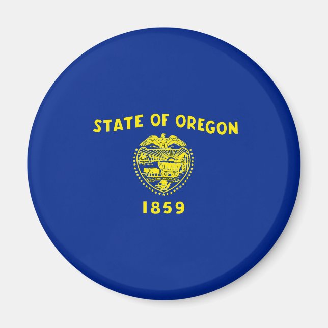 Imã Design de Sinalizador do Estado do Oregon (Frente)