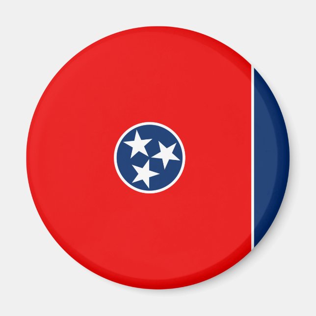 Imã Design de Sinalizador do Estado do Tennessee (Frente)