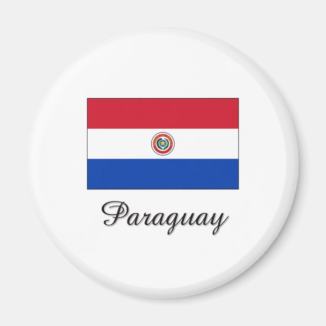 Imã Design de Sinalizador do Paraguai (Frente)