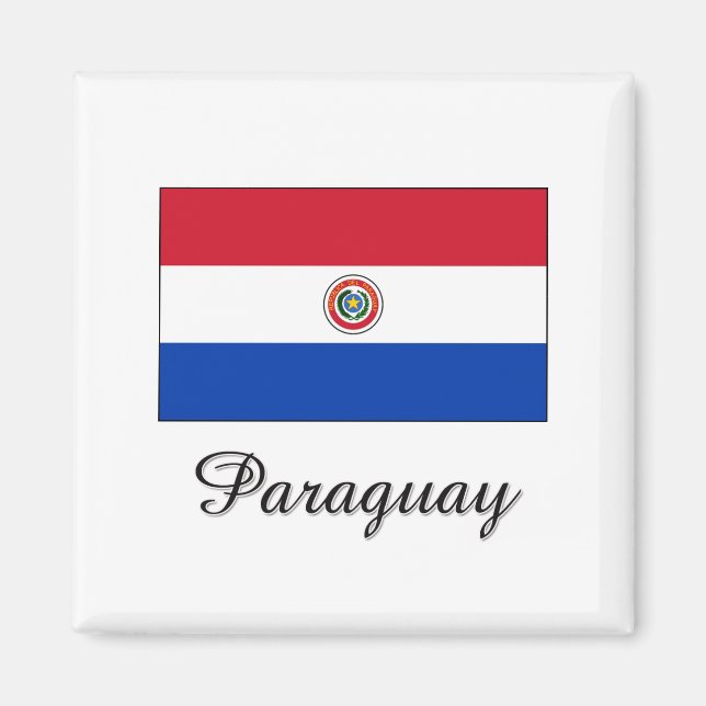 Imã Design de Sinalizador do Paraguai (Frente)