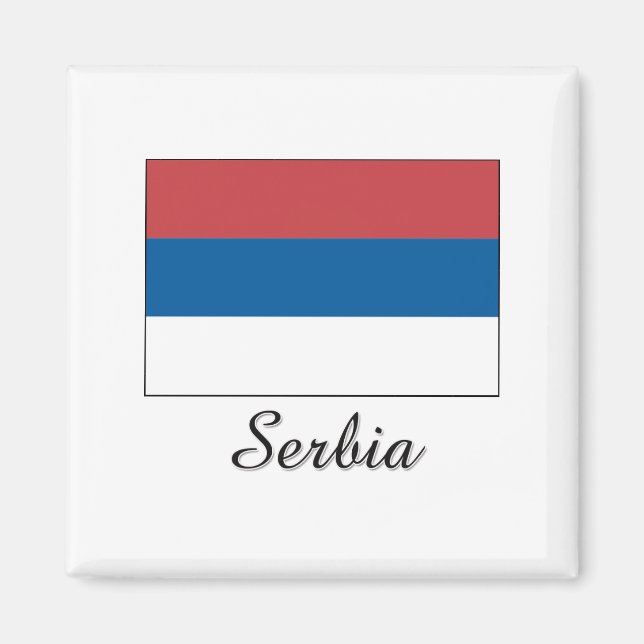 Imã Design de Sinalizador Sérvia (Frente)