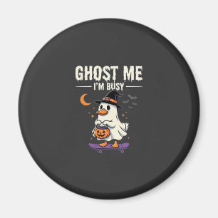 Imã Design de Skate Halloween Ghost Duck_1