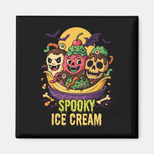 Imã Design de Sorvete de Shert Halloween, assustador