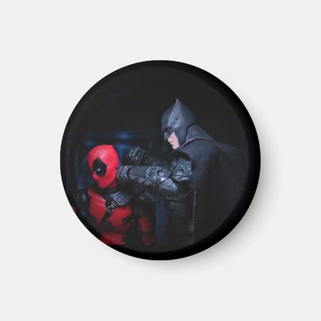 Imã Design de super-herói engraçado (Frente)