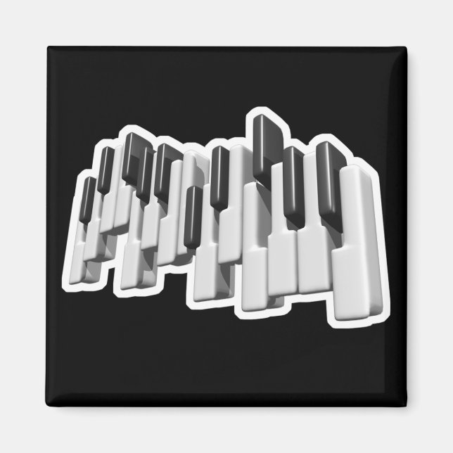 Imã design de teclas de piano (Frente)