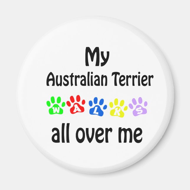 Imã Design de Terrier Walks australiano (Frente)