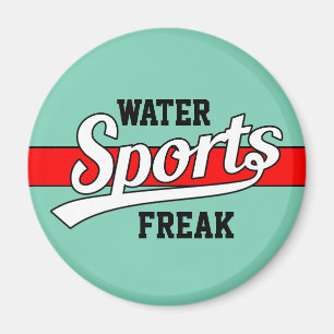 Imã Design de texto: ESPORTE branco + seu próprio text