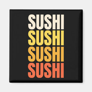 Imã Design de texto Sushi