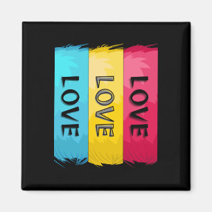 Imã Design de três vezes com amor
