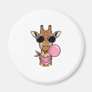 Imã Design de Vetor de Chiclete de Girafa com Gravação