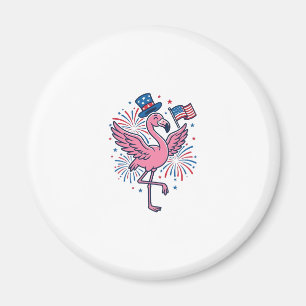 Imã Design de vetor de fogos de artifício de flamingo