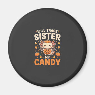 Imã Design de vetor de troca de doces de Halloween Axo