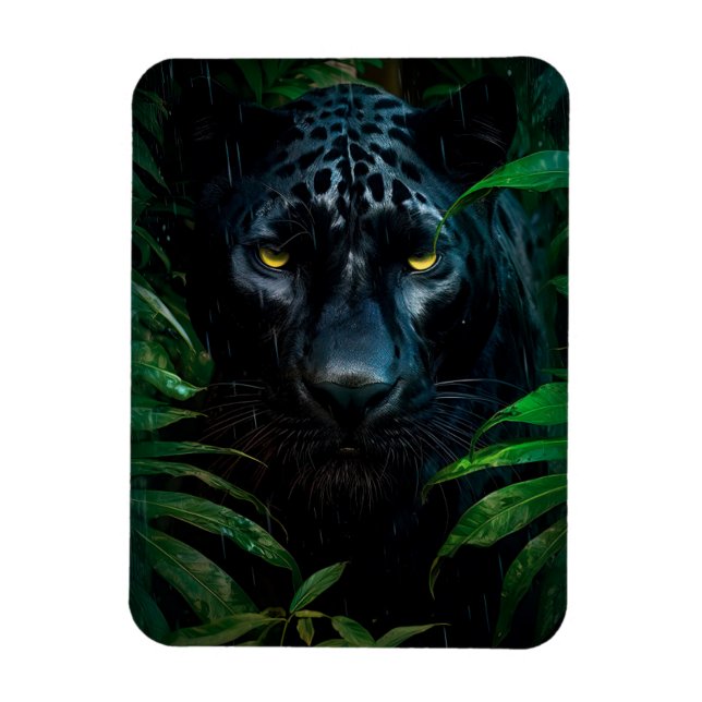 Ímã Design de Vida Selvagem da Selva da Pantera Negra  (Vertical)