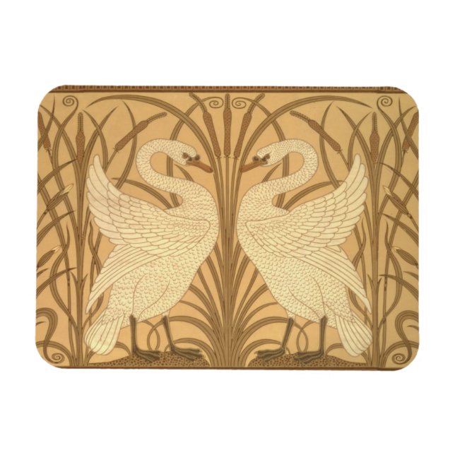 Ímã Design de wallpaper Swan (Horizontal)