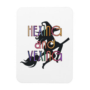 Ímã Design de Witchcore HEXING AND VEXING
