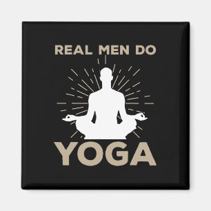Imã Design de Yoga Divertido para Homens Posição de Yo