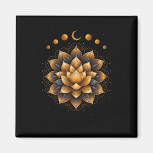 Imã Design de Yoga Fases da Lua Meditação Mandala