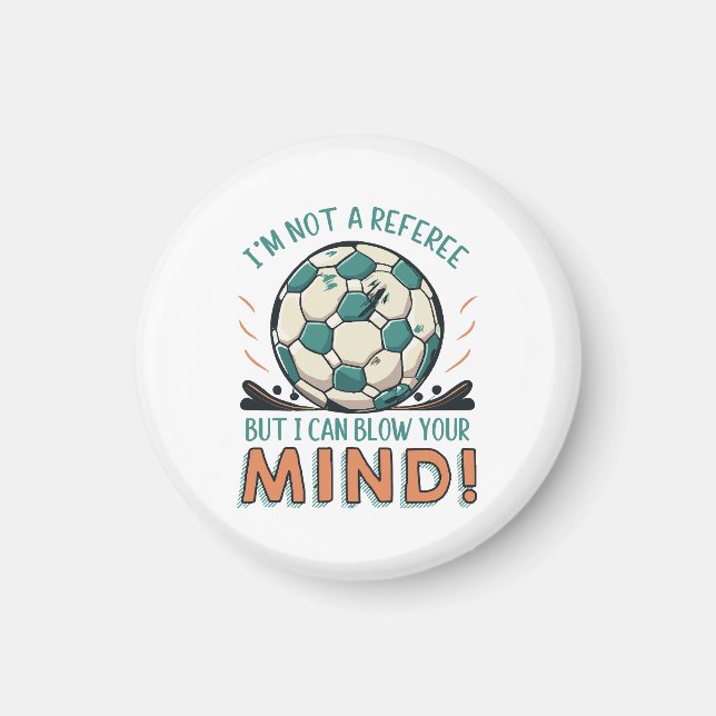 Imã Design Divertido de Futebol (Frente)