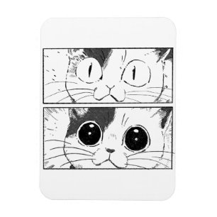 Ímã Design Divertido de Gato