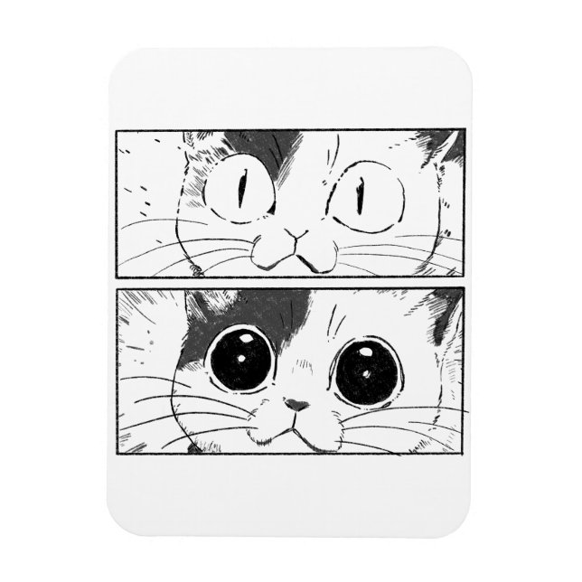 Ímã Design Divertido de Gato (Vertical)