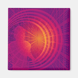 Imã Design do abstrato da Olá!-Tecnologia do código