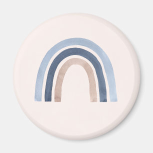 Imã Design do Arco-Íris Azul e Pêssego