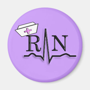 Imã Design do boné da enfermeira do RN QRS
