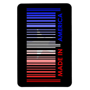 Ímã Design do código de barras das cores da bandeira