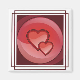 Imã Design do coração