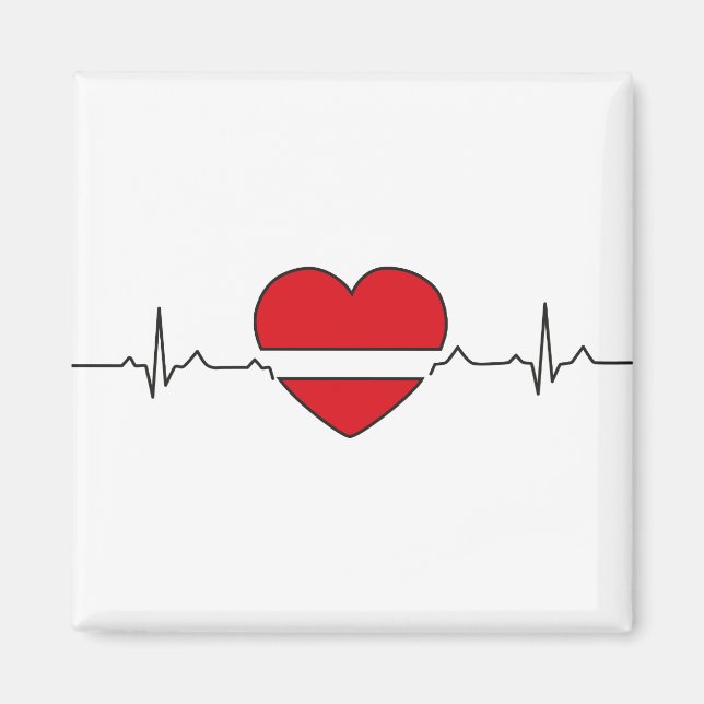 Imã design do coração (Frente)