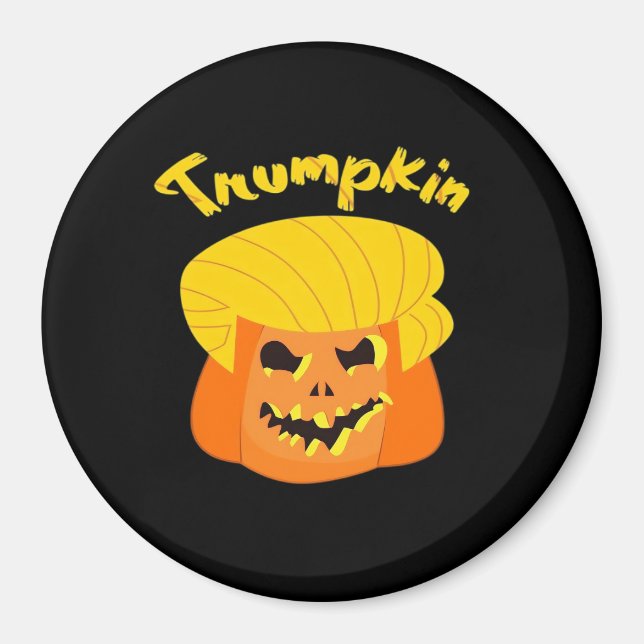 Imã Design do Dia das Bruxas de Abóbora Trumpkin - Slo (Frente)