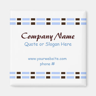 Imã Design do Escritório de Link Azul e Chocolate