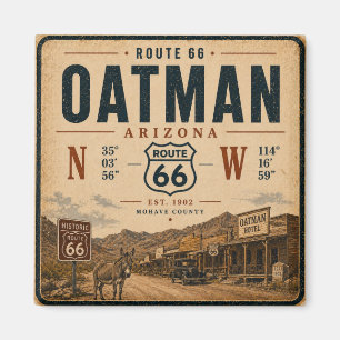 Imã Design do Marco Histórico de Oatman Arizona