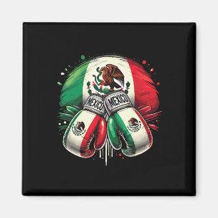 Imã Design do Orgulho Mexicano Boxando Luvas Esportiva